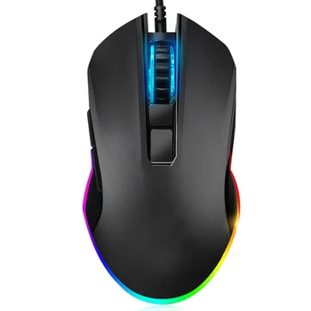 

Gaming Mouse USB 8-Key Mechanical Mouse Computer Accessory Non-Slip Side for Desktop and Laptop