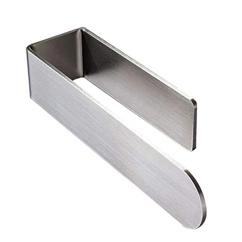 

Bathroom Wall-mounted Punch-free Stainless Steel Towel Holder Shower Room Storage Shelf Kitchen Cleaning Rag Rack