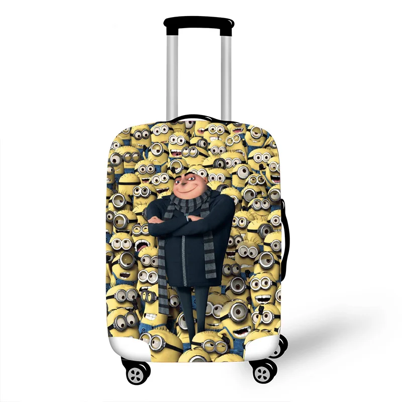 Эластичный Защитный чехол для багажа, защитный чехол для чемодана, чехлы на колесиках, Чехлы, 3D аксессуары для путешествий с рисунком миньонов T