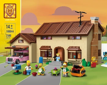 

The Simpson house series is 16005 model construction Simpsons home building block brick children's toys Christmas gift