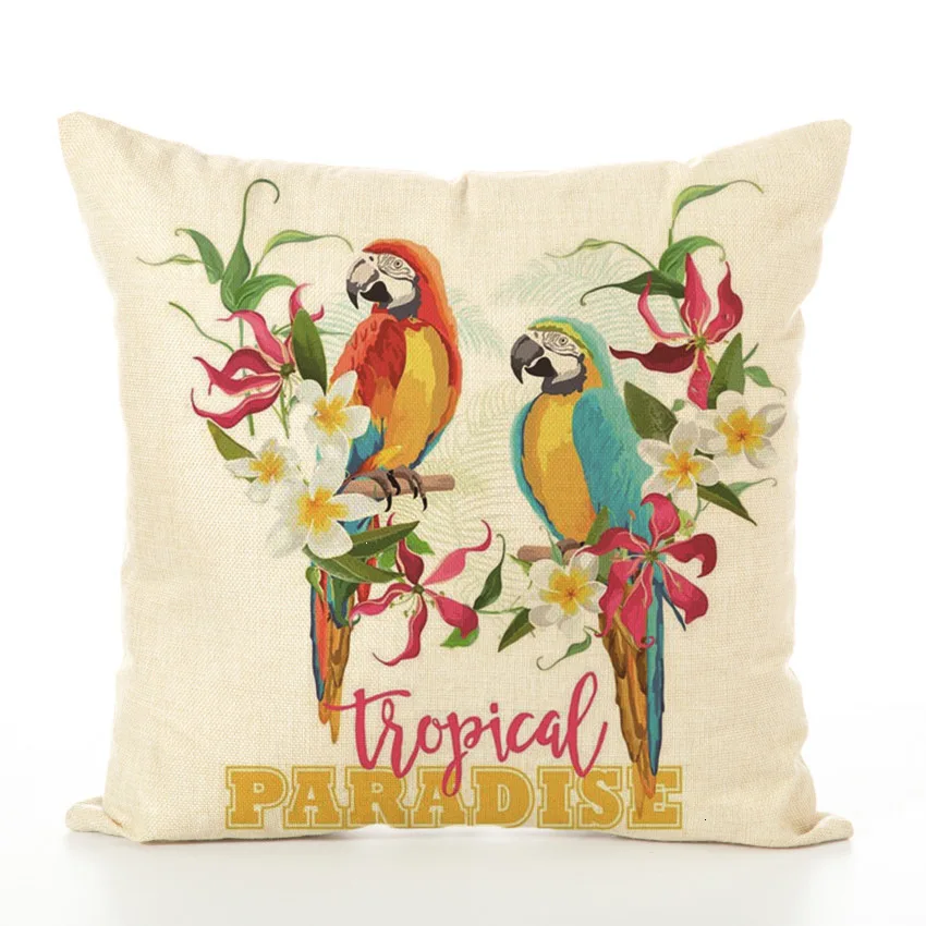 

Originality Linen Pillow Cover Big Mouth Bird Printed Cushion Cover Pillow Case Gift Pillow Cover For Home Cushion Cover