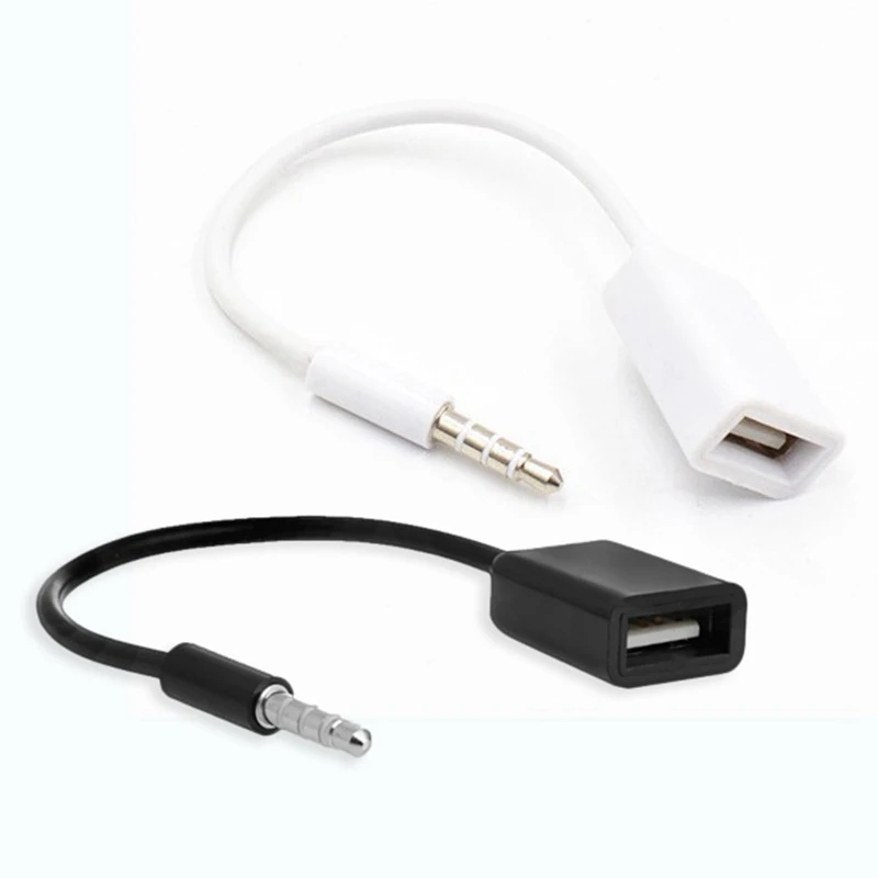 3,5 мм штекер AUX аудио разъем для USB 2,0 Женский конвертер кабель Шнур для автомобиля MP3