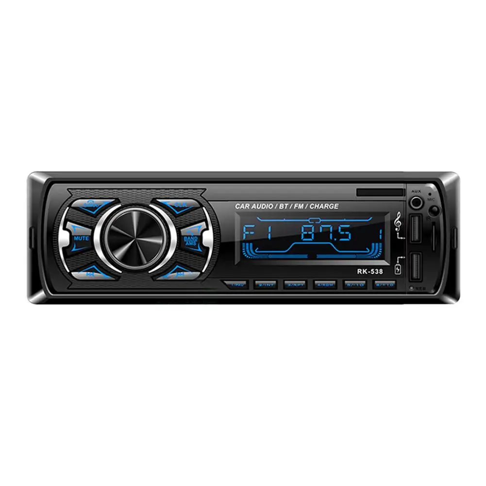 

Car Bluetooth MP3 Player DC12V RK538 Universal U Disk TF Card FM Radio DVD Multi-media Phone Fast Charge Function