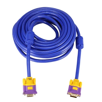 

10M VGA Cable Male to Male 3+9 HD Fully Wired 15 PIN for LCD CRT PROJECTOR PC Laptop Monitor