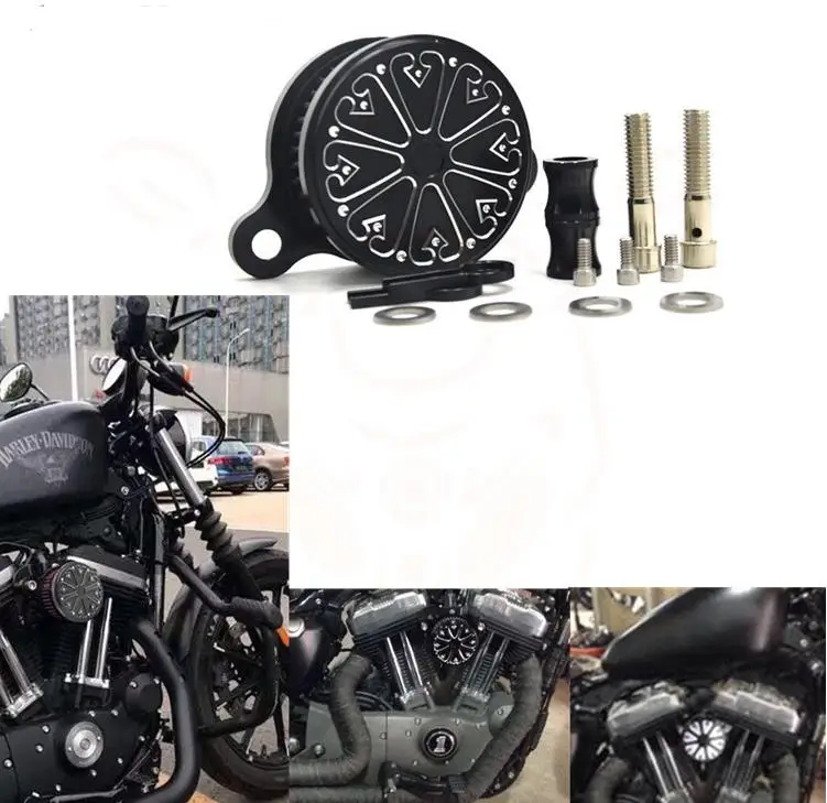 Воздухоочиститель мотоцикла впускной фильтр для Harley Sportster XL883 XL1200 x48 2004 2005 2006-2016 Универсальный Автомобильный воздухоочиститель фильтр