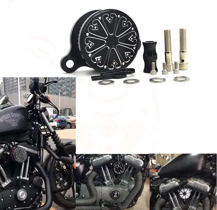Воздухоочиститель мотоцикла впускной фильтр для Harley Sportster XL883 XL1200 x48 2004 2005 2006- Универсальный Автомобильный воздухоочиститель фильтр