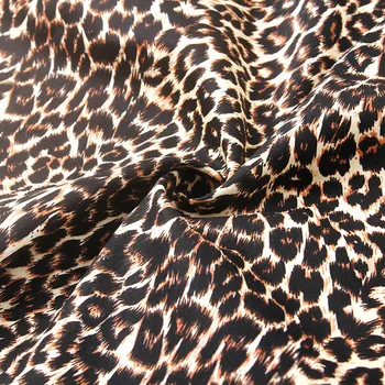 

Sexy leopard print cotton clothing fabric for DIY