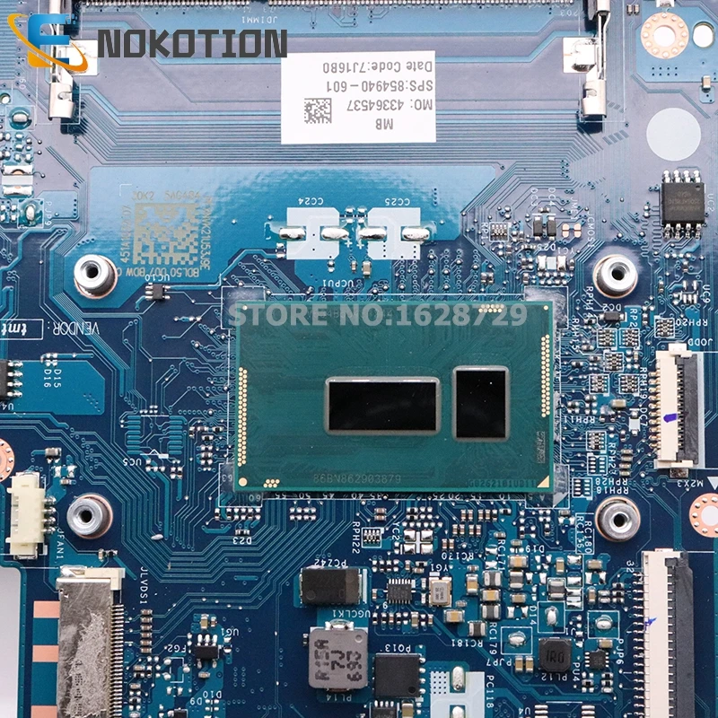 NOKOTION 854940-601 854940-001 аккумулятор большой емкости BDL50 LA-D703P основная плата для hp 15-AY 15-BD 15-AC Материнская плата ноутбука SR244 I3-5005U Процессор DDR3
