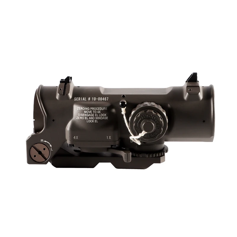 Tactical Rifle Scope 1x 4x Fixed Dual Purpose Red illuminated Dot Sight for Hunting Shooting|Оптические прицелы| |