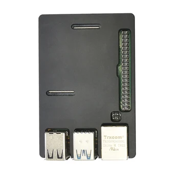 

Box Case Replacement Heat Sink Easy Use Aluminum Alloy Microcomputer Ultra Thin Accessory Shell Durable For Raspberry Pi 4B