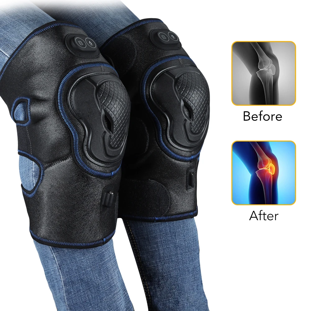 Heated Knee Brace Wrap Joint Protector Far Infrared Hot Massager Apparatus Physiotherapy instrument Vibration knee heat 1 Heated Knee Brace Wrap Joint Protector Far Infrared Hot Massager Apparatus Physiotherapy instrument Vibration knee heat 2