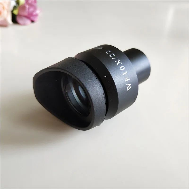 WF10X 22MM 23mm 24mm Adjustable High Eyepoint Wide Angle Biological Microscope Eyepiece Lens 23.2mm with Rubber Eye Guards Caps microscope eyepiece,stereoscopic microscope eyepiece