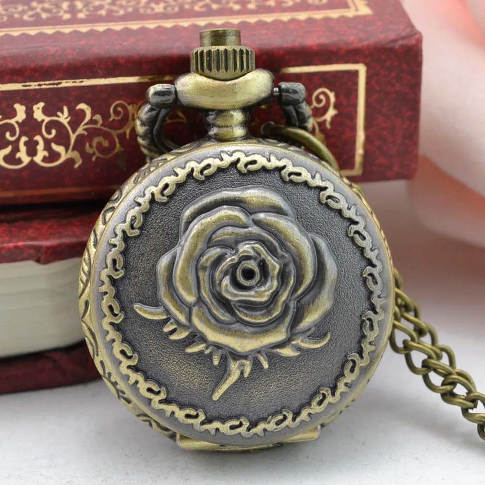 Прохладный пожарный тема 3D Бронзовый кармашек для часов Часы с necklace ем цепь Модный кулон подарок для мужчин детей assassins creed* A
