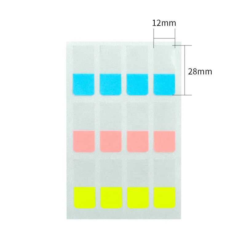 Deli 25905 Index Stick Label Removable Compartmental Stickers Sticky Notes Strips Index Notepad Sticky Note Book