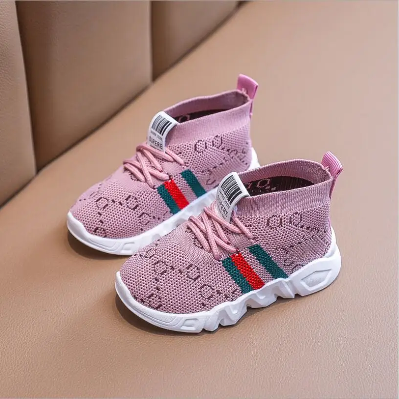 Детская обувь кроссовки сетчатые дышащие для бега мальчиков и девочек