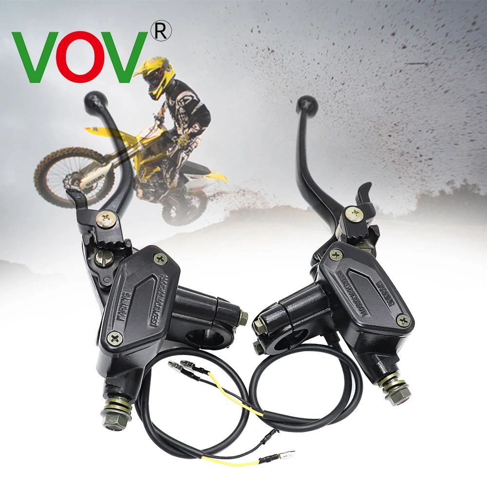 Motorcycle Hydraulic Brakes Clutch Lever Cylinder Pumping Brake For 50cc 70cc 110cc 125cc 150cc 250cc ATV Pit Pro Dirt Moto Bike