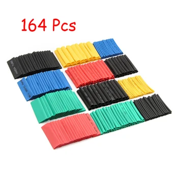 

70/127/164/328/530PCS Heat Shrink Tubing Polyolefin Electrical Wrap Wire Cable Sleeves PE Insulation 2:1Shrinkable Tube