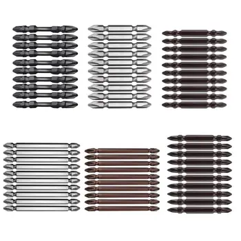 

10pcs Double End Screwdriver Bits Phillips Slotted Antislip PH2 Electric Impact