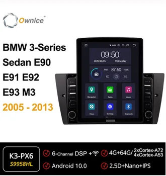 

Ownice Octa 8Core Android 10.0 ForBMW 3-Series Sedan E90 E91 E92 E93 M3 2005 2011 2012 2013 Car Radio Auto Multimedia GPS Playe