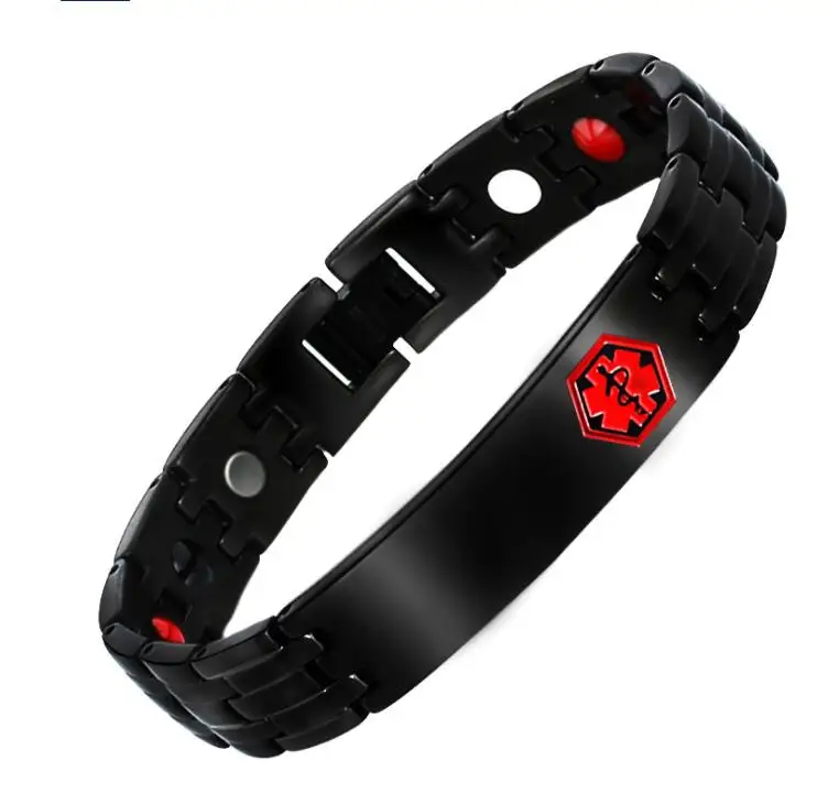 Магнитный FIR Bio Energy Магнитный браслет для артрита, мужские браслеты из нержавеющей стали, аксессуары, Прямая поставка