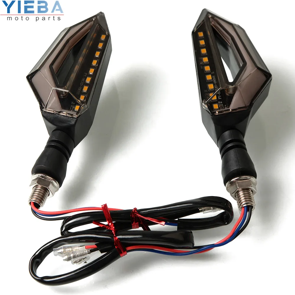 Мотоцикл 12V Световые индикаторы сигнала поворота Поворотная лампа подходит для Honda VTX1300 C R S Ретро KTM 1050 1090 1190 1290 990 DUKE RC - Цвет: Black