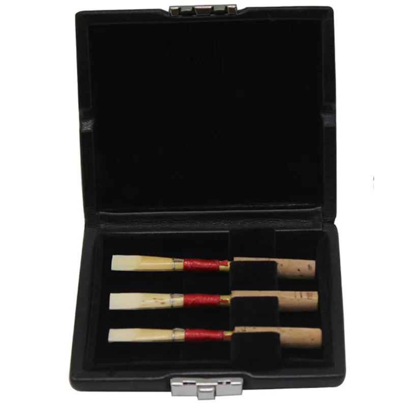 PU Leather Bassoon Reed Case Holder Box for Oboe Woodwind Instrument Parts