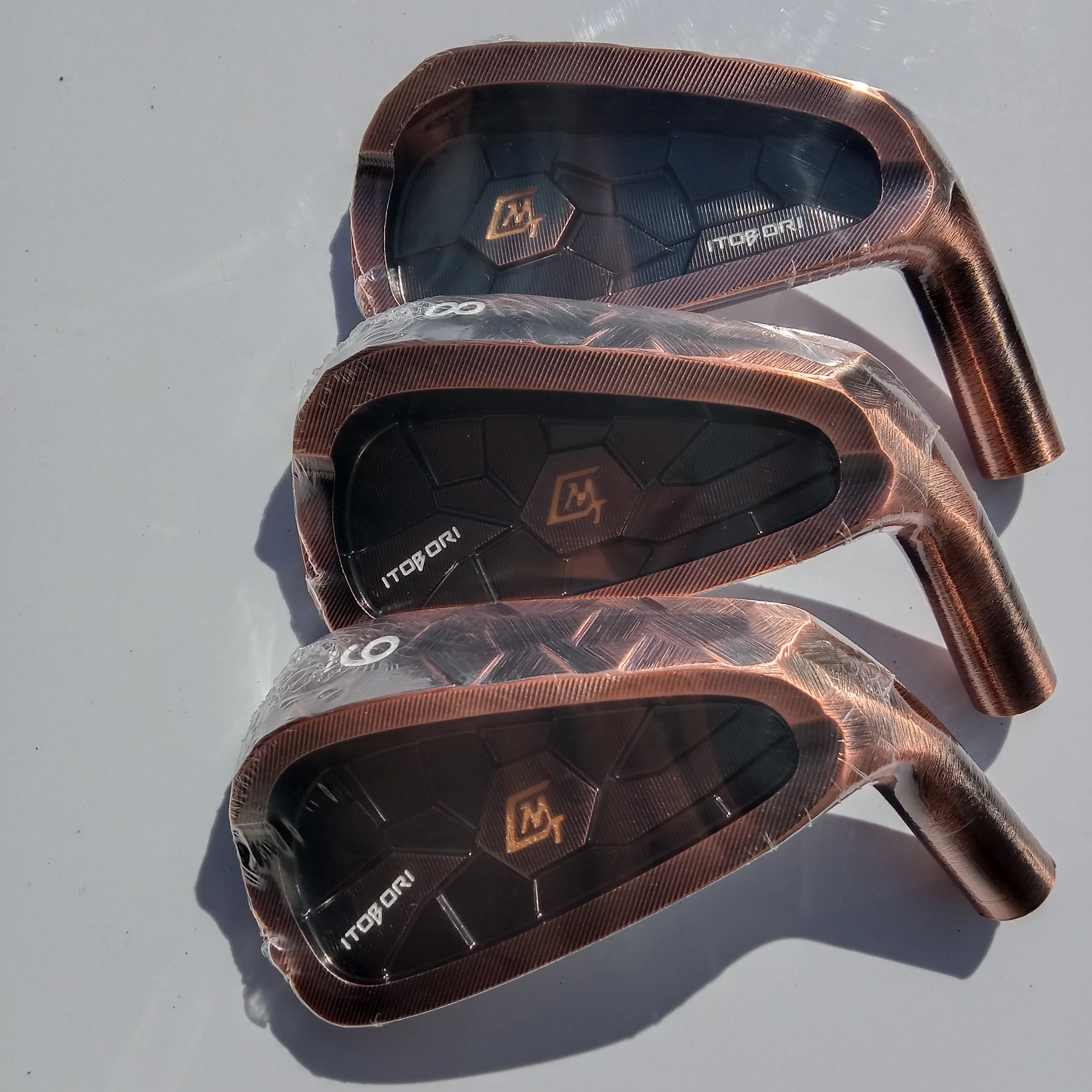 

itobori copper color golf iron head forged carbon steel CNC iron wood iron