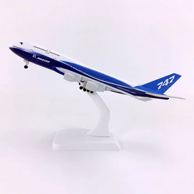 Модель самолета B747 20 см 1:400 747 с базовым шасси коллекционный самолёт из