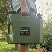 

Portable 18L BPA Free Emergency Outdoor Drinking Water Bucket 5 Gallon Bottle Car Driving Carrier Bucket Faucet Hiking