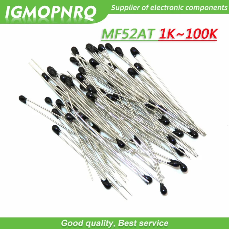 

500pcs MF52AT MF52 B 3950 NTC Thermistor Thermal Resistor 5% 1K 2K 3K 4.7K 5K 10K 20K 47K 50K 100K temperature sensor