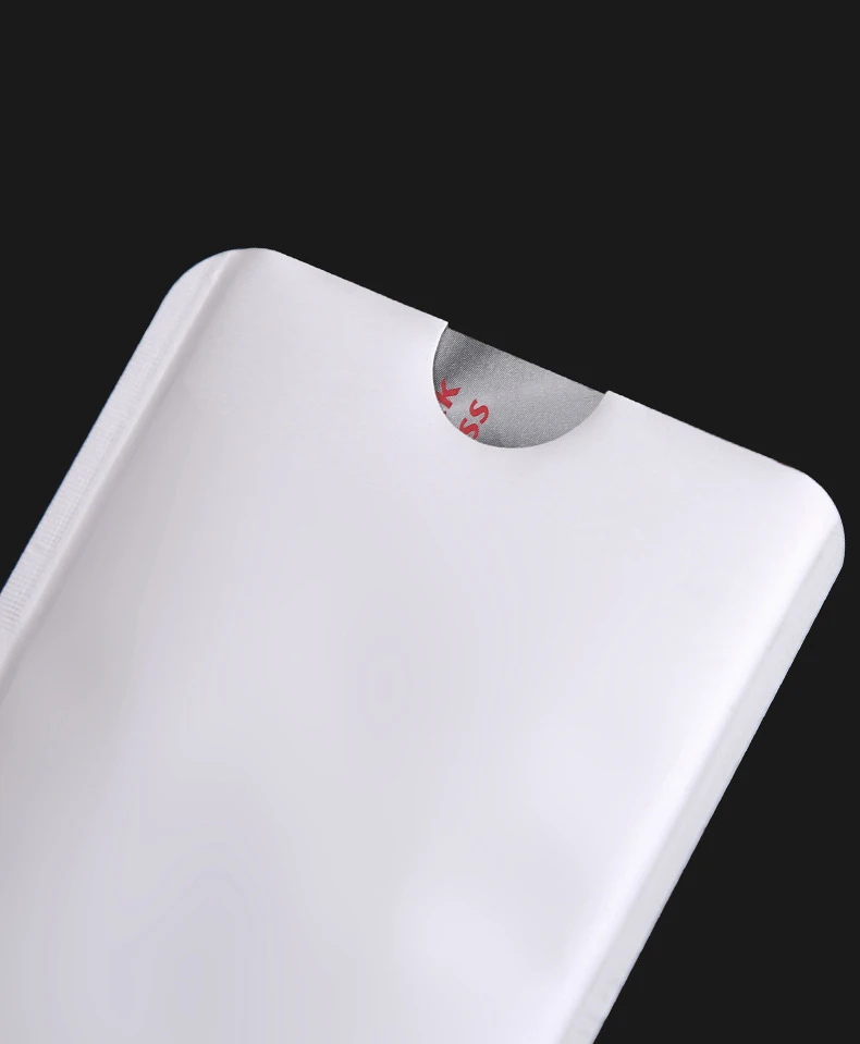 10 pcs Anti-Scan Card Sleeve Credit RFID Card Protector Anti-magnetic Aluminum Foil Portable Bank Card Holder