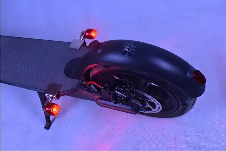 Electric scooter aluminum alloy gemstone rear light for xiaomi m365/m365 pro folding scooter laser light safe warning taillight