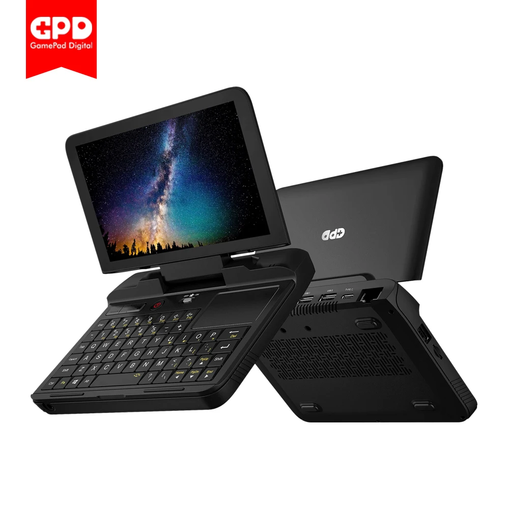 Оригинальный мини ноутбук GPD с 6 дюймовым дисплеем процессором Intel Celeron N4100 Windows 10 8