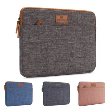 

Waterproof Laptop Sleeve Canvas Case Tablet Bag Protect Computer Pouch Skin Cover for 10 11 13 14 15.6 Inch Lenovo Acer Apple