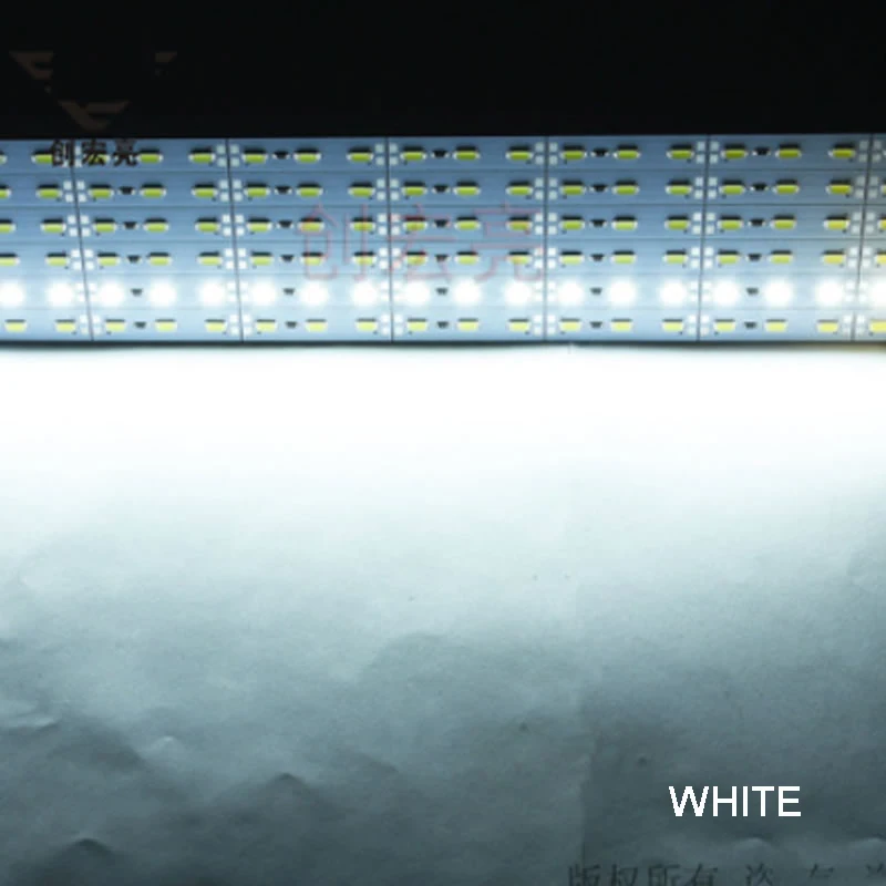 10 шт./лот жесткий барный светильник 12 В 12 в 50 см 36 led SMD 5630 Светодиодный светильник из алюминиевого сплава для шкафа, ювелирного дисплея, чехол для шоу - Испускаемый цвет: Белый