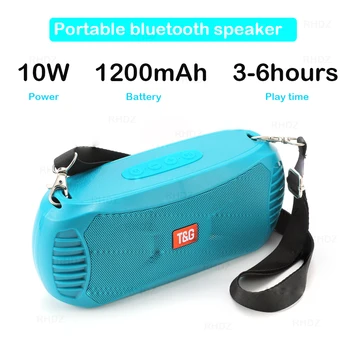 

Outdoor subwoofer Bluetooth speakers Original TG portable wireless loudspeaker TWS IPX4 waterproof With strap FM radio soundbar