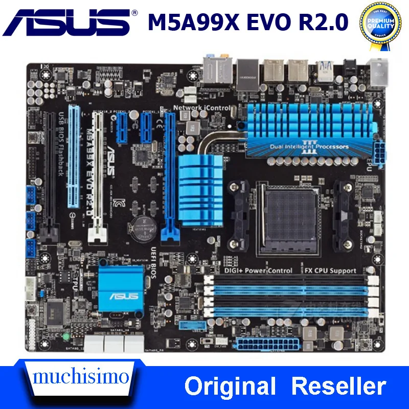 Разъем AM3 + DDR3 ASUS M5A99X EVO R2.0 оригинальная настольная материнская плата PCI E 2 0 32 ГБ AMD FX