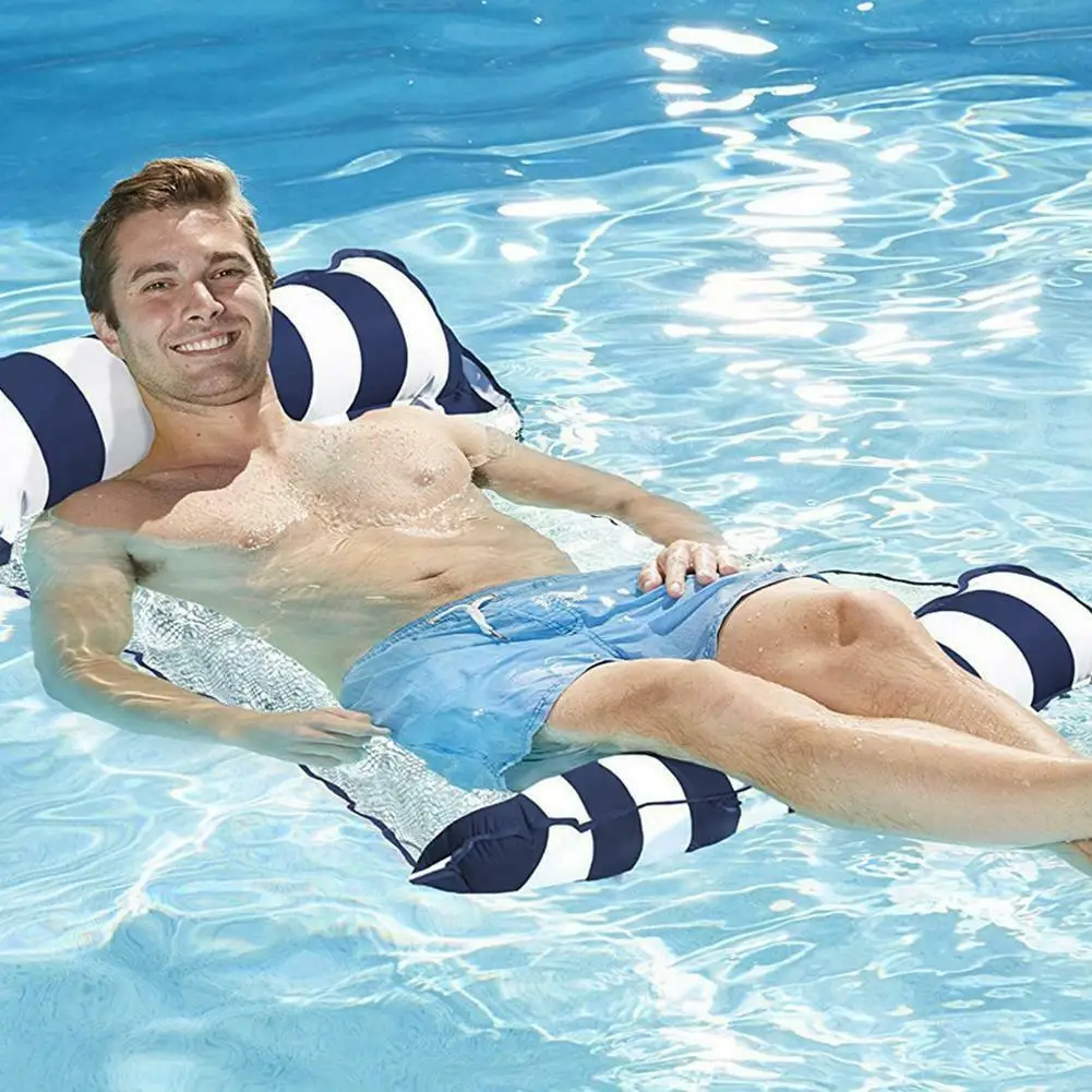

Inflatable Pool Floating Water Hammock Float Lounger Floating Bed Chair Swimming Pool Inflatable Hammock Bed Pool Party P7Ding