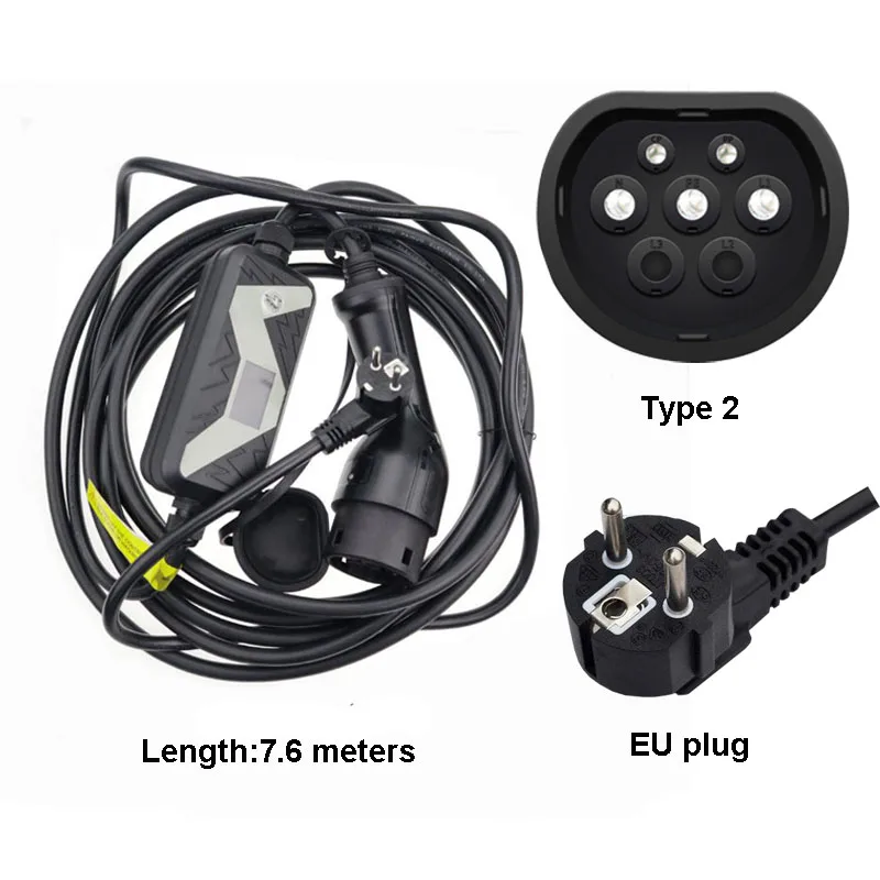 portable ev charging car home use european