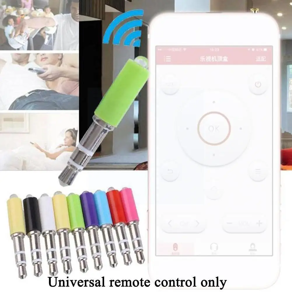 2pcs 3.5mm Wireless Infrared Transmitter Mobile Phone Universal Ir Remote Control For Smartphone Tv Air Conditioner Color R D4z2 |