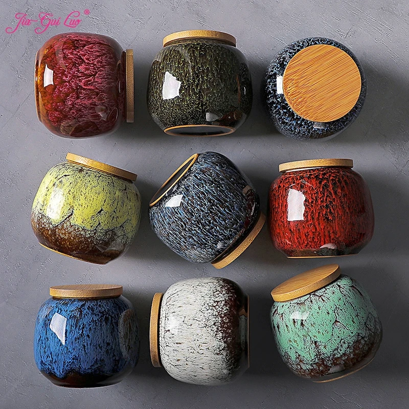 

JIA-GUI LUO Tea Caddies kitchen canister sets canister set tea tin containers tea tins tea organizer tea storage D161