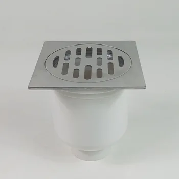 

Stainless Steel Shower Drain Large displacement Bathroom Floor Drain Tile Insert Square Anti-odor Floor Waste Grates pf92907