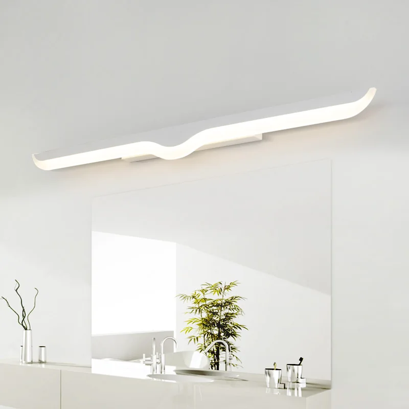 

White LED Mirror Light 40/60/80/100/120cm AC110-240V Waterproof Modern Cosmetic Acrylic Wall Lamp For Bathroom Light sconce lamp