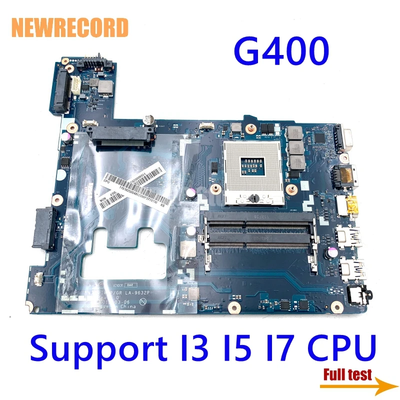 NEWRECORD VIWGP/GR LA-9632P laptop motherboard for Lenovo G400 mainboard 14-inch SLJ8E HM76 chipset Support I3 I5 I7 CPU | Компьютеры и