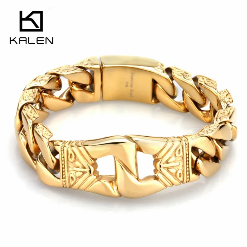 Нержавеющая Сталь Серебряный цвет наручники браслеты для мужчин тяжелый массивный Американский кулак Шарм Бесконечность рука цепь браслет