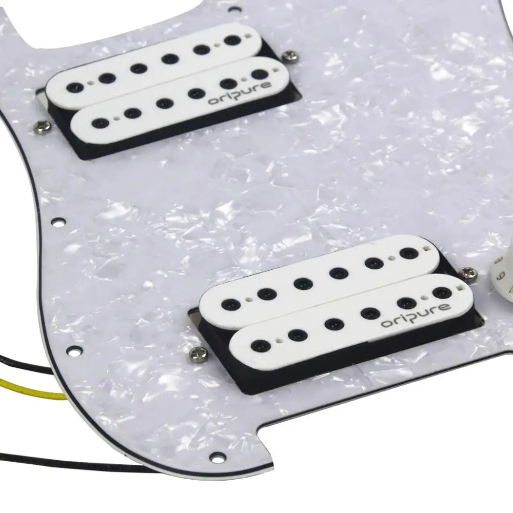 OriPure HH загруженный Pickguard Prewired хамбакер Пикап Alnico 5 набор в сборе белый жемчуг гитары запчасти