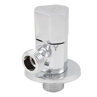 Офисный Серебряный треугольный угловой клапан 4/" x 4/5" Мужская резьба