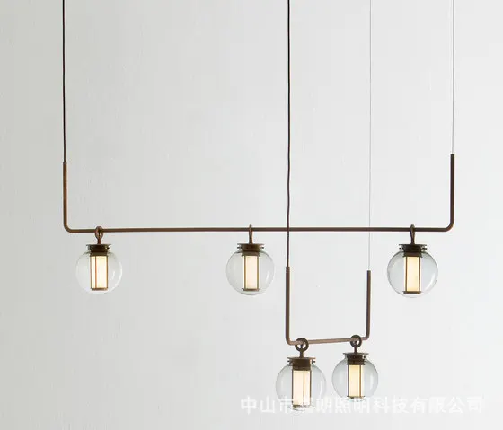 

Modern Style Living Room Bedroom Minimalist Restaurant Pendant Light Nordic Clothing Decoration Glass Ball Pendant Lamp Bed