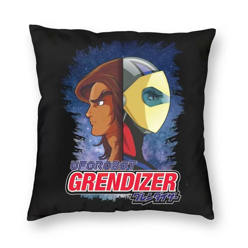 

UFO Robot Grendizer With Actarus Pillow Case 45x45cm Home Decorative Kawaii Anime Manga Chair Cushion Cover Square Pillowcase