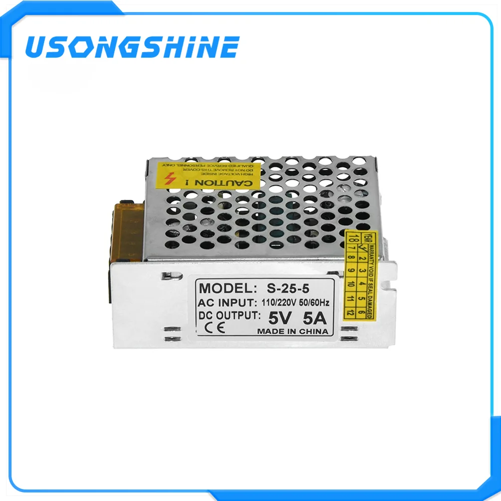 Импульсный источник питания светодиода 5V питания Трансформатор 110V 220V переменного тока в постоянный ток 5В 10A драйвер для 3D принтер 5V10A 50 Вт